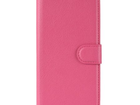 Huawei Y5 (2019) Litchi Læder Flip Cover m. Pung - Pink Cheap