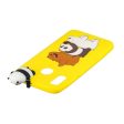 Samsung Galaxy A30 Fleksibelt Plastik Cover 3D Panda og Bjørne Online Sale