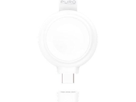 Puro Power Go Mini Trådløs Oplader til Apple Watch & AirPods Pro - USB-C - Hvid Cheap