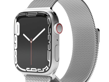 Apple Watch (38 40 SE 41 42mm) Vonmählen Milanese Loop Rustfrit Stål Rem - Sølv on Sale