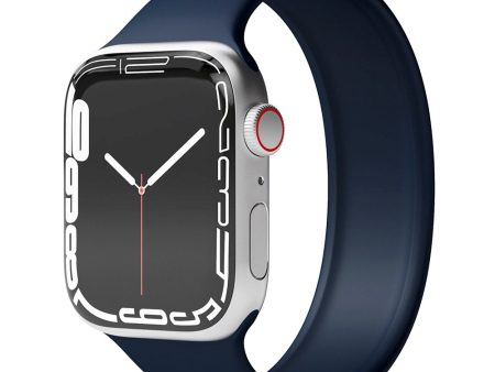 Apple Watch (38 40 SE 41 42mm) Vonmählen Solo Loop Small Silikone Rem - Blå Hot on Sale