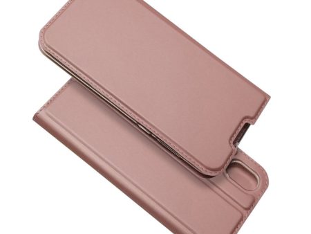 Huawei Y5 (2019) Slim Læder Flip Cover m. Kortholder - Rose Gold Cheap