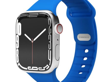 Apple Watch (38 40 SE 41 42mm) Vonmählen Classic Band 2 Genanvendt Silikone Rem - Sky Blå Hot on Sale