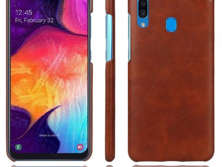 Samsung Galaxy A30 Læder Cover - Brun Sale