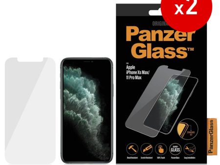 iPhone 11 Pro Max   Xs Max PanzerGlass Standard Fit Skærmbeskyttelse - Gennemsigtig - 2. stk Cheap