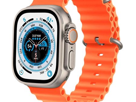 Apple Watch (42 44 SE 45 46 49mm) Tech-Protect Iconband Pro Silikone Rem - Orange Discount