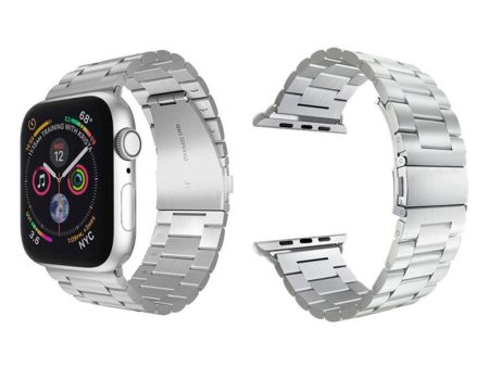 Lippa Apple Watch (38 40 SE 41 42mm) Rustfri Stål Rem - Sølv Discount