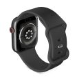 Apple Watch (38 40 SE 41 42mm) Epico Silikone Rem - Sort Hot on Sale