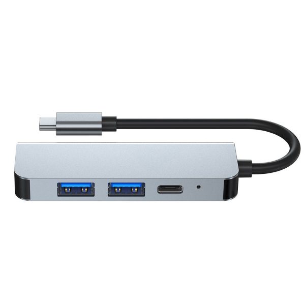 Tech-Protect V2-Hub Adapter 4-in-1 Multi Adapter - Grå Online