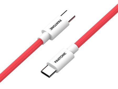 Pantone 60W PD USB-C til USB-C Kabel 1.5m - Pink Supply