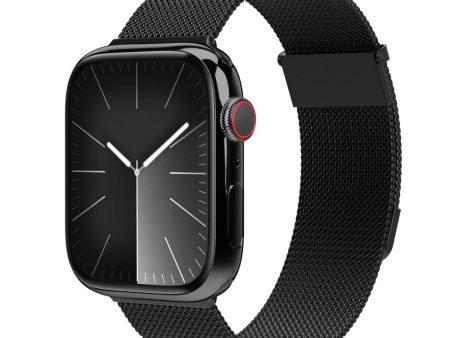 Apple Watch (38 40 SE 41 42mm) Vonmählen Milanese Loop 2 Rustfri Stål Rem - Sort Online Hot Sale