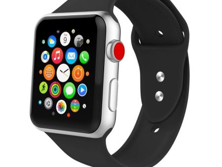 Apple Watch (38 40 SE 41 42mm) Tech-Protect Icon Band Silikone Rem - Sort Online Hot Sale