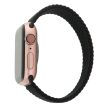 Apple Watch (38 40 SE 41 42mm) Elastisk Stof Rem - Str. M - Sort Online