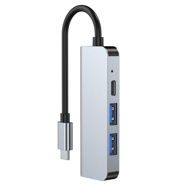 Tech-Protect V2-Hub Adapter 4-in-1 Multi Adapter - Grå Online