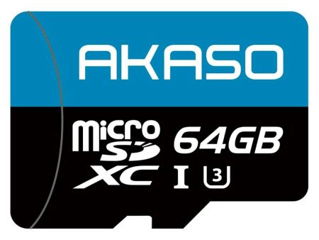 AKASO 64GB Micro-SD Kort til Kamera - 100MB s - Sort   Blå Online