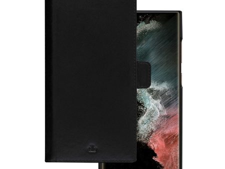 Samsung Galaxy S22 Ultra dbramante1928 Lynge Ægte Læder Magnet Cover - Black For Cheap