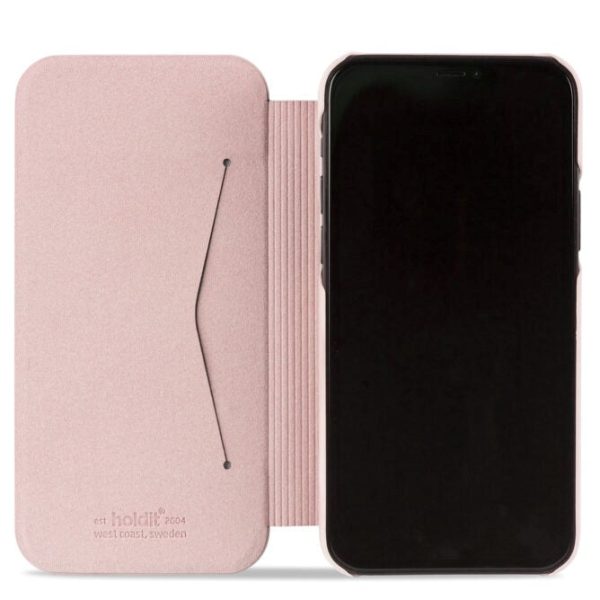 Holdit iPhone 13 Pro Slim Flip Cover m. Pung - Blush Pink For Cheap