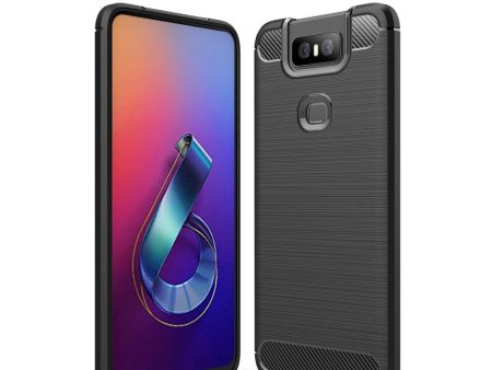 Asus Zenfone 6 (ZS630KL) Brushed Carbon Fiber Texture Cover Sort Online