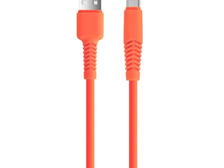 Setty USB-C Kabel 10 W - 1,5 m. - Orange Fashion