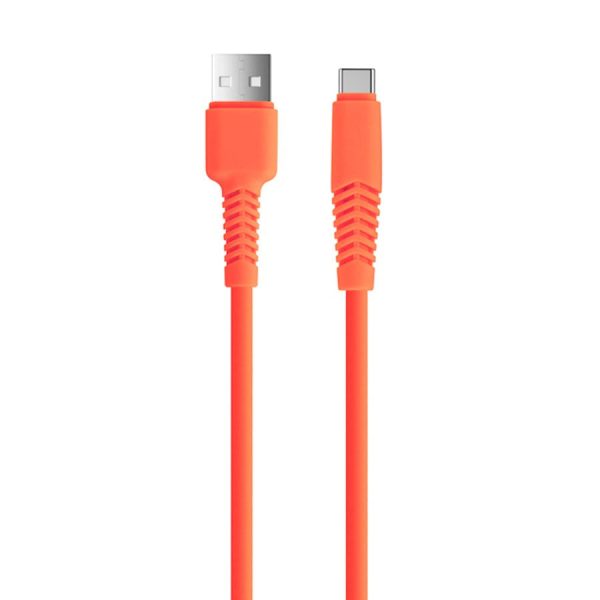 Setty USB-C Kabel 10 W - 1,5 m. - Orange Fashion