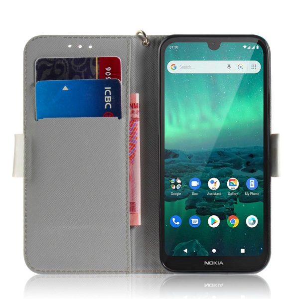 Nokia 1.3 Light Spot Læder Flip Cover - Sød Kat Online Hot Sale