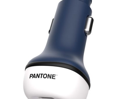 Pantone Biloplader PD 20W m. USB-C & USB-A - Navy For Discount