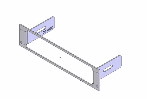 Havis C-EB20-WGD-1P - 1-Piece Equipment Mounting Bracket, 2-in Mounting Space, Fits Motorola WatchGuard 4RE DVR Sale