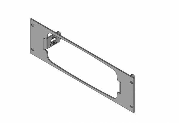 Havis C-EB25-KNG-1P - 1-Piece Equipment Mounting Bracket, 2.5-in Mounting Space, Fits Relm KNG Radio Online Hot Sale